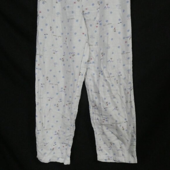 Unbranded | small 155/66A | Whimsical White Pajama Bottoms | Elastic Waistband - Picture 7 of 16
